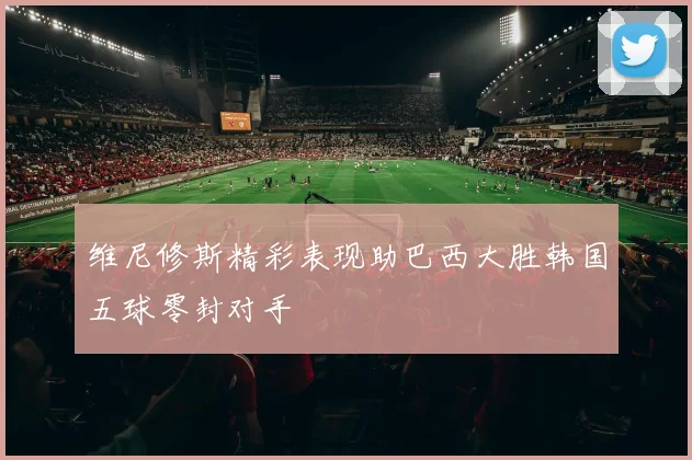 维尼修斯精彩表现助巴西大胜韩国五球零封对手